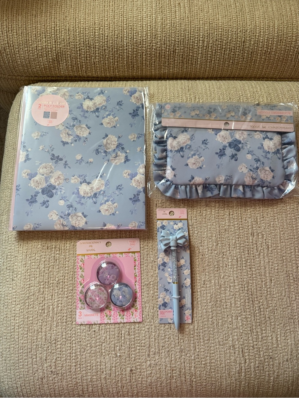LoveShackFancy X Target blue floral print bundle